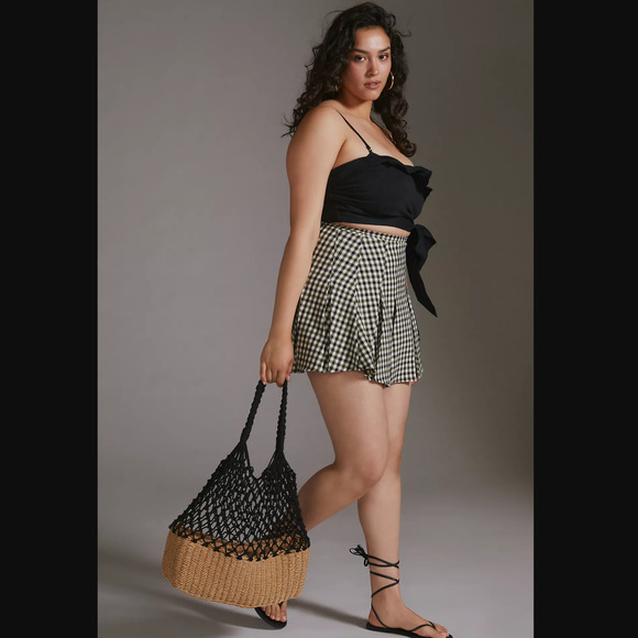 Anthropologie Ruffled Tie-Front Tube Top-Size Medium - NEW - Picture 4 of 4